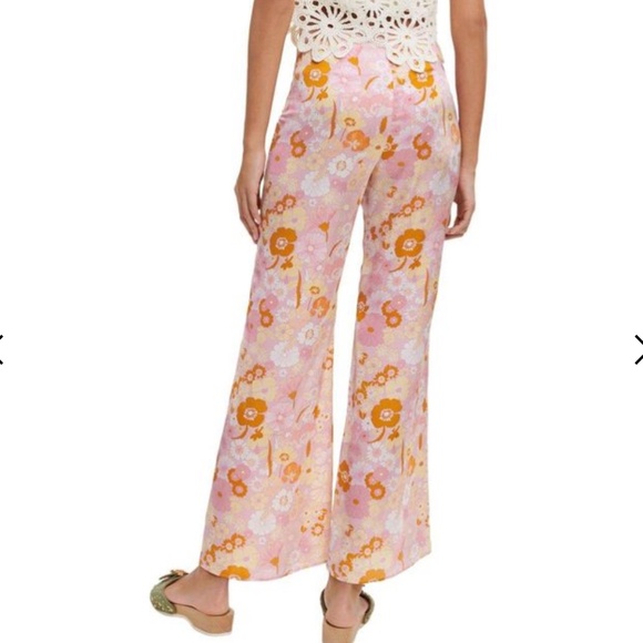 Maje SPRING SUMMER 2021 floral SILK TROUSERS - Picture 2 of 5